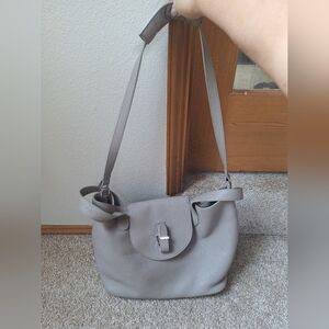 Meli Melo Thela LARGE grey/taupe Tote Shoulder Bag Leather